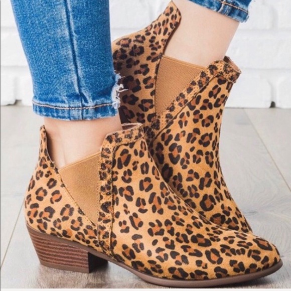 leopard print boots sale